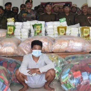 Drugs worth over Rs 500 crore seized in Manipur town, one arrested
