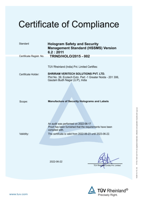 HSSMS - Hologram Safety